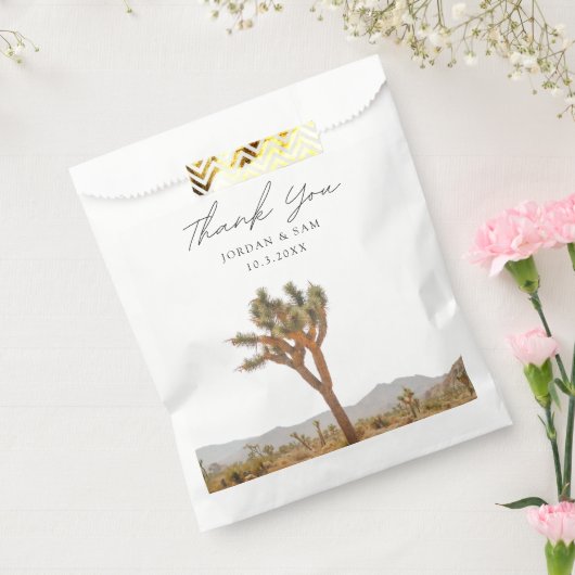 Joshua Tree Trouwgunst Boho Dank u Bedankzakje (Gezegeld)