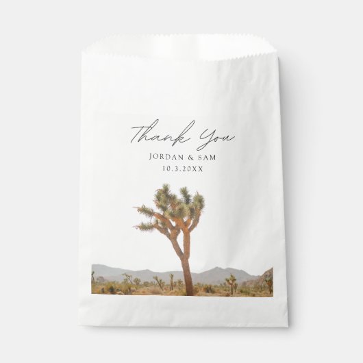 Joshua Tree Trouwgunst Boho Dank u Bedankzakje (Voorkant)