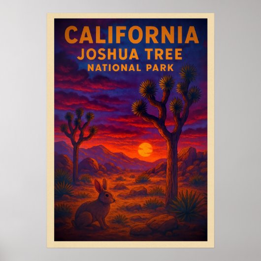 Joshua tree V02 Poster (Voorkant)