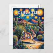 Joshua Tree Van Gogh Desert Wildlife Jackrabbit Briefkaart (Voorkant / Achterkant)