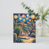 Joshua Tree Van Gogh Woestijn Wildlife Jackrabbit Briefkaart (Staand voorkant)