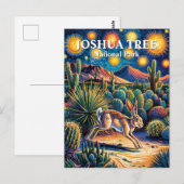Joshua Tree Van Gogh Woestijn Wildlife Jackrabbit Briefkaart (Voorkant / Achterkant)