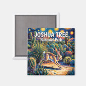 Joshua Tree Van Gogh Woestijn Wildlife Jackrabbit Magneet (Voorkant / Achterkant)