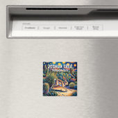 Joshua Tree Van Gogh Woestijn Wildlife Jackrabbit Magneet (Insitu (Vaatwasser))