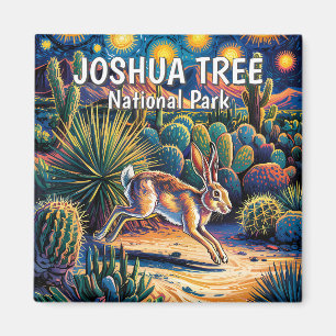 Joshua Tree Van Gogh Woestijn Wildlife Jackrabbit Magneet