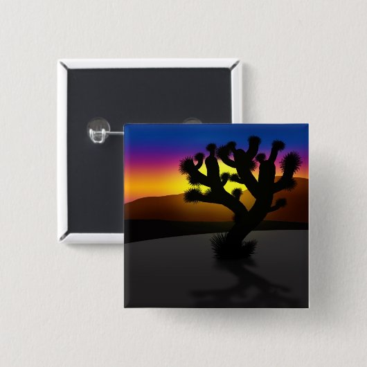 Joshua Tree Vierkante Button 5,1 Cm (Voorkant /achterkant)