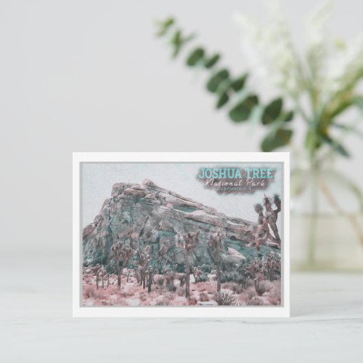 JOSHUA TREE WATERVERF - VERENIGDE STATEN VAN CALIF BRIEFKAART (Staand voorkant)