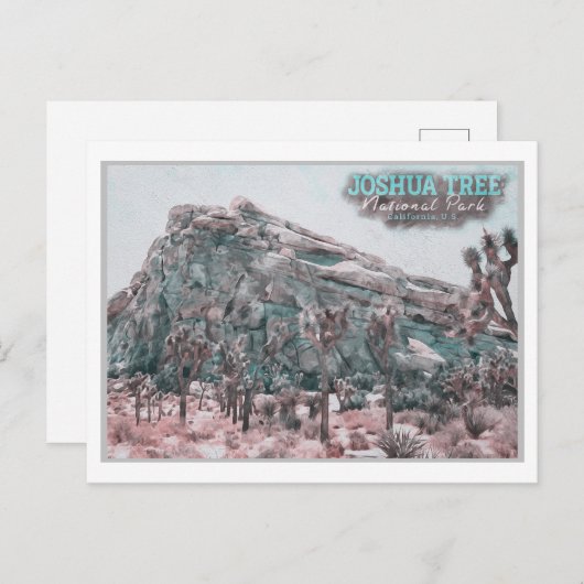 JOSHUA TREE WATERVERF - VERENIGDE STATEN VAN CALIF BRIEFKAART (Voorkant / Achterkant)