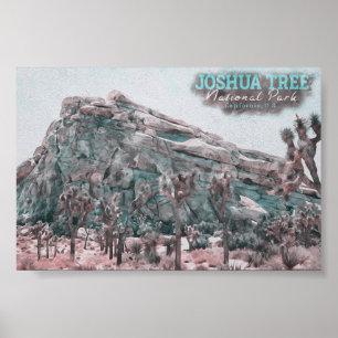 JOSHUA TREE WATERVERF - VERENIGDE STATEN VAN CALIF POSTER