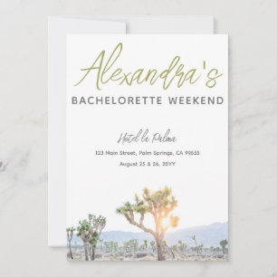 Joshua Tree Weekend Route Bachelorette Party Kaart