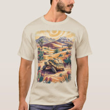 Joshua Tree Wildlife Schildpad Vintage Landschap