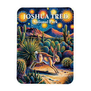 Joshua Tree Woestijn Wildlife Jackrabbit Kleurrijk Magneet