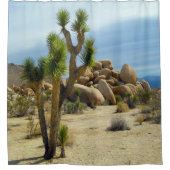 Joshua Tree, woestijnlandschap Douchegordijn (Voorkant)
