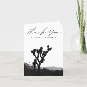 Joshua Tree Zwart & Wit Bedankkaart