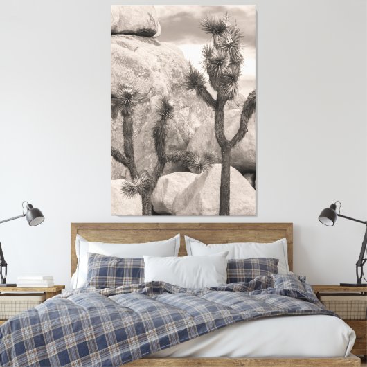 Joshua Trees Canvas Afdruk (Insitu (Slaapkamer))