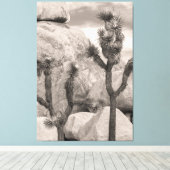 Joshua Trees Canvas Afdruk (Insitu (Houten vloer))