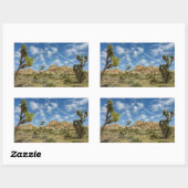 Joshua Trees en Blue Sky woestijnlandschap Rechthoekige Sticker (Vel)