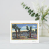 Joshua Trees en Desert Wild Flowers Uitzicht Briefkaart (Staand voorkant)