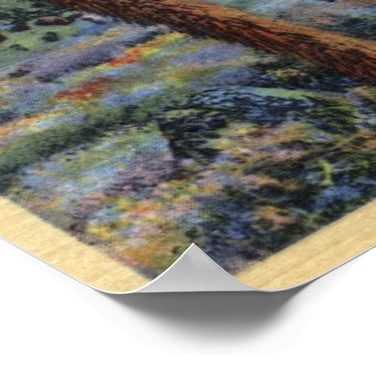 Joshua Trees en Desert Wild Flowers Uitzicht Poster (Hoek)