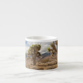 Joshua Trees in woestijn Espresso Kop (Voorkant)