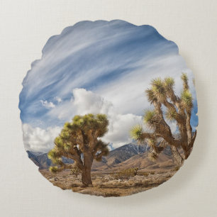 Joshua Trees in woestijn Rond Kussen
