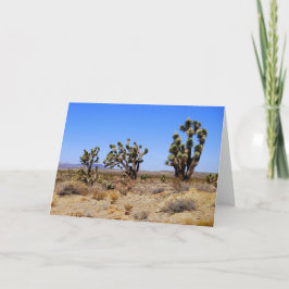Joshua Trees, Mojave Desert, Wenskaart Kaart