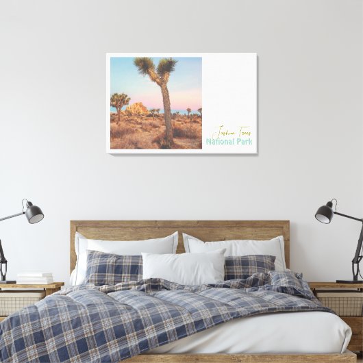 Joshua Trees Nationaal Park Canvas Afdruk (Insitu (Slaapkamer))