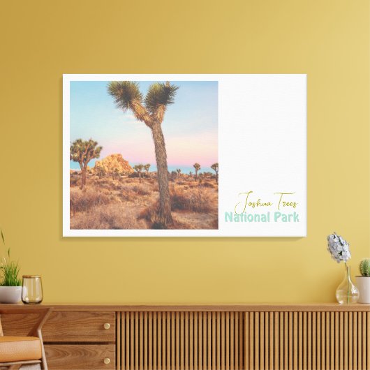 Joshua Trees Nationaal Park Canvas Afdruk (Insitu (Woonkamer))