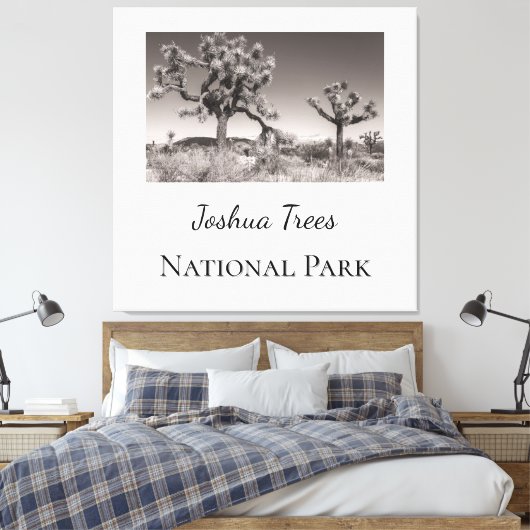 Joshua Trees Nationaal Park Canvas Afdruk (Insitu (Slaapkamer))