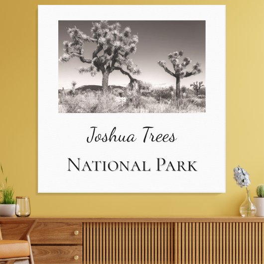 Joshua Trees Nationaal Park Canvas Afdruk (Insitu (Woonkamer))