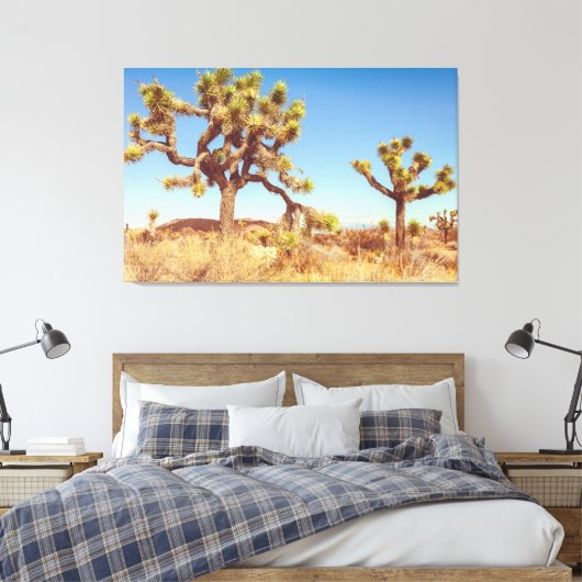 Joshua Trees Nationaal Park Canvas Afdruk (Insitu (Slaapkamer))