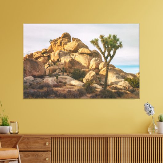 Joshua Trees Nationaal Park Canvas Afdruk (Insitu (Woonkamer))