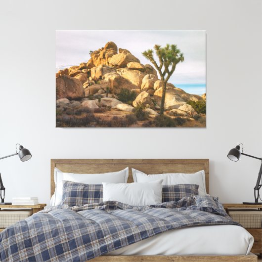 Joshua Trees Nationaal Park Canvas Afdruk (Insitu (Slaapkamer))