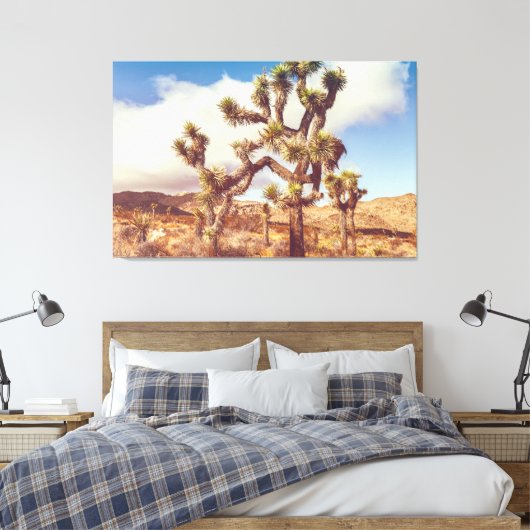 Joshua Trees Nationaal Park Canvas Afdruk (Insitu (Slaapkamer))