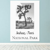 Joshua Trees Nationaal Park Canvas Afdruk (Insitu (Houten vloer))
