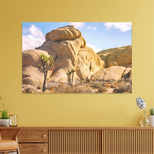 Joshua Trees Nationaal Park Landschap Canvas Afdruk (Insitu (Woonkamer))