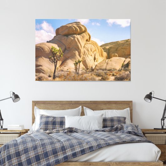 Joshua Trees Nationaal Park Landschap Canvas Afdruk (Insitu (Slaapkamer))