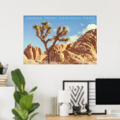 Joshua Trees National Park Landscape Scenery Poster (Thuiskantoor)