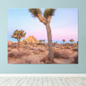 Joshua Trees Sunrise Canvas Afdruk (Insitu (Houten vloer))