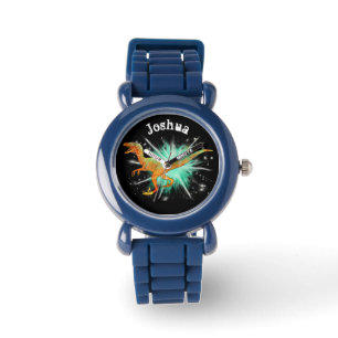 Joshua Velociraptor & Stars Jurassische Tijdperk D Horloge