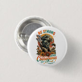 Joshus 1:9 ronde button 3,2 cm (Voorkant /achterkant)