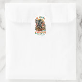 Joshus 1:9 ronde sticker (Tas)