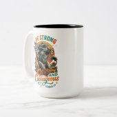 Joshus 1:9 tweekleurige koffiemok (Voorkant links)