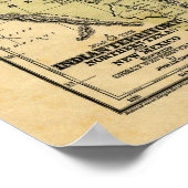 Josiah Gregg's 1844 Map of the Indian Territory Poster (Hoek)