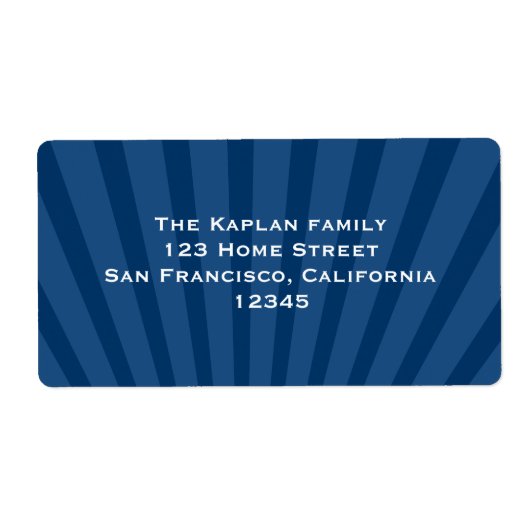 Josiah Return Address Label (Voorkant)