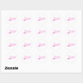 Josie Classic Stijl Naam Ronde Sticker (Vel)
