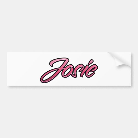 Josie faded roze Aufkleber Sticker (Voorkant)
