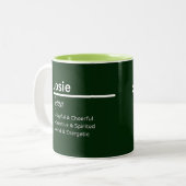 Josie Personalized Name Coffee Mug Tweekleurige Koffiemok (Voorkant links)