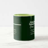 Josie Personalized Name Coffee Mug Tweekleurige Koffiemok (Center)