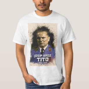 Josip Broz Tito 1892 - 1980 SFRJ kleurenportret T-shirt